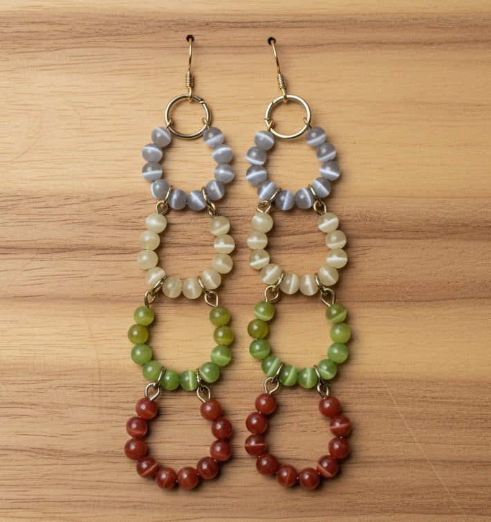 Multi Layer Link Earrings