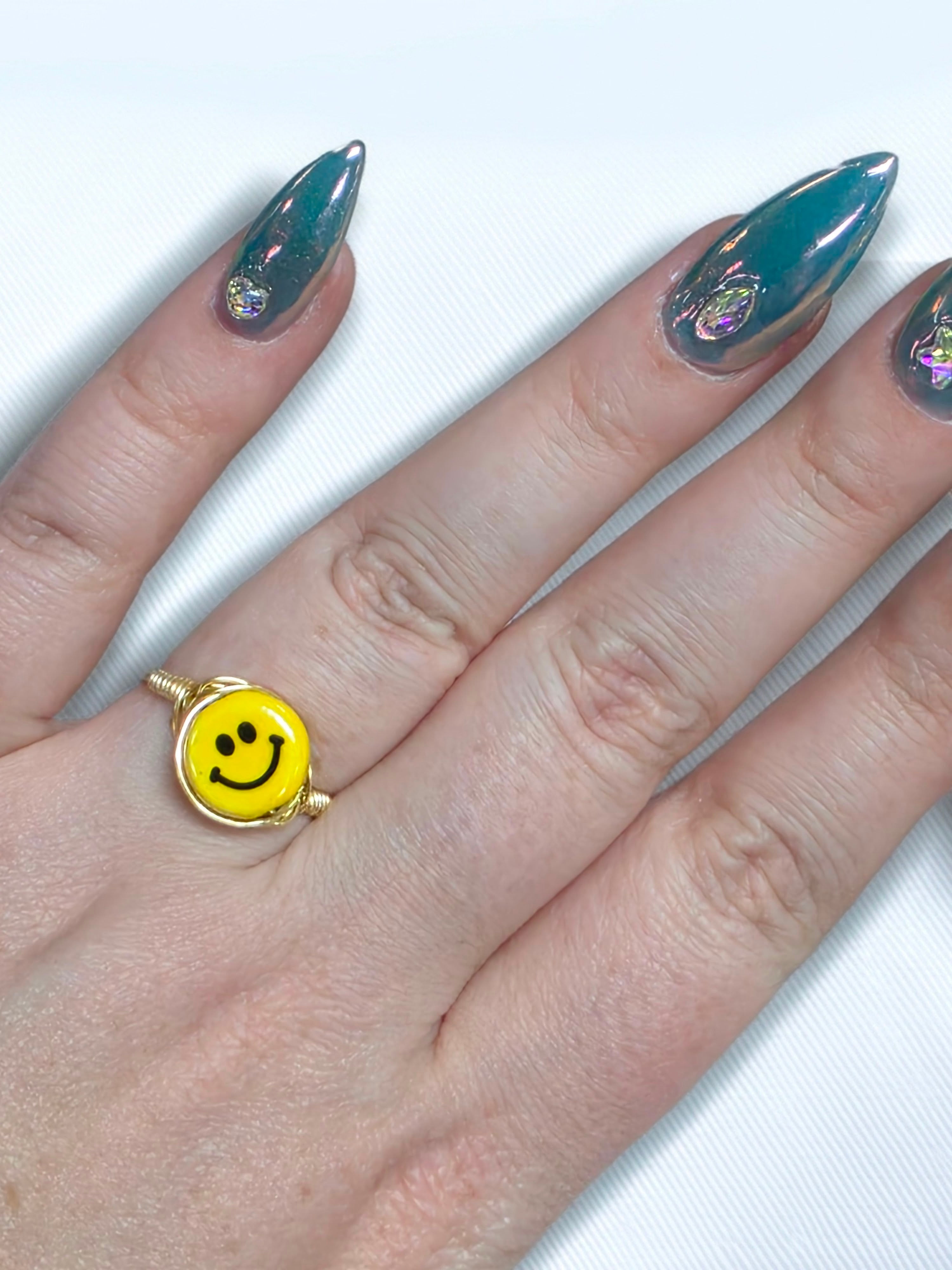 Wire Wrapped Smily Ring