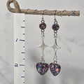 Glittery Heart Dangles