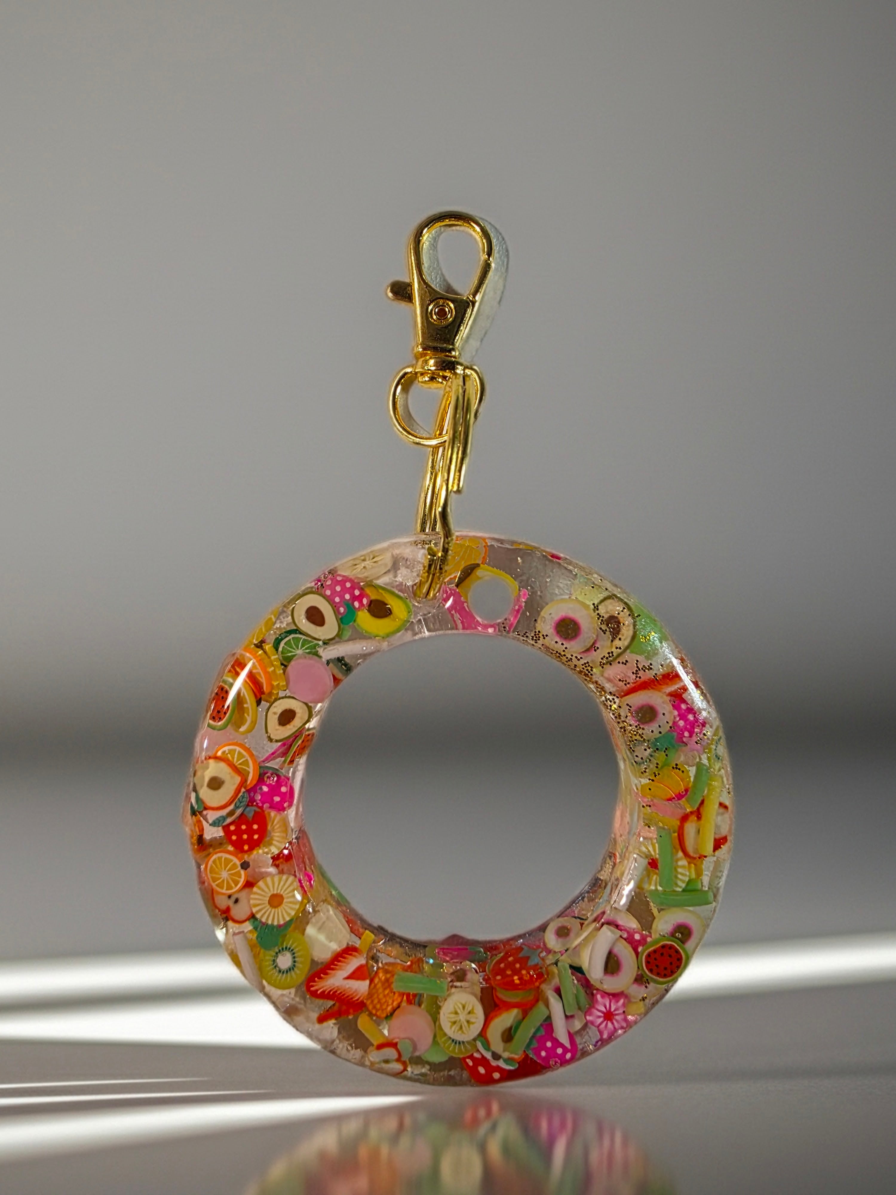Circle Fruit Slice Keychain (Imperfect)