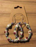 Vintage Style Floral Hoops
