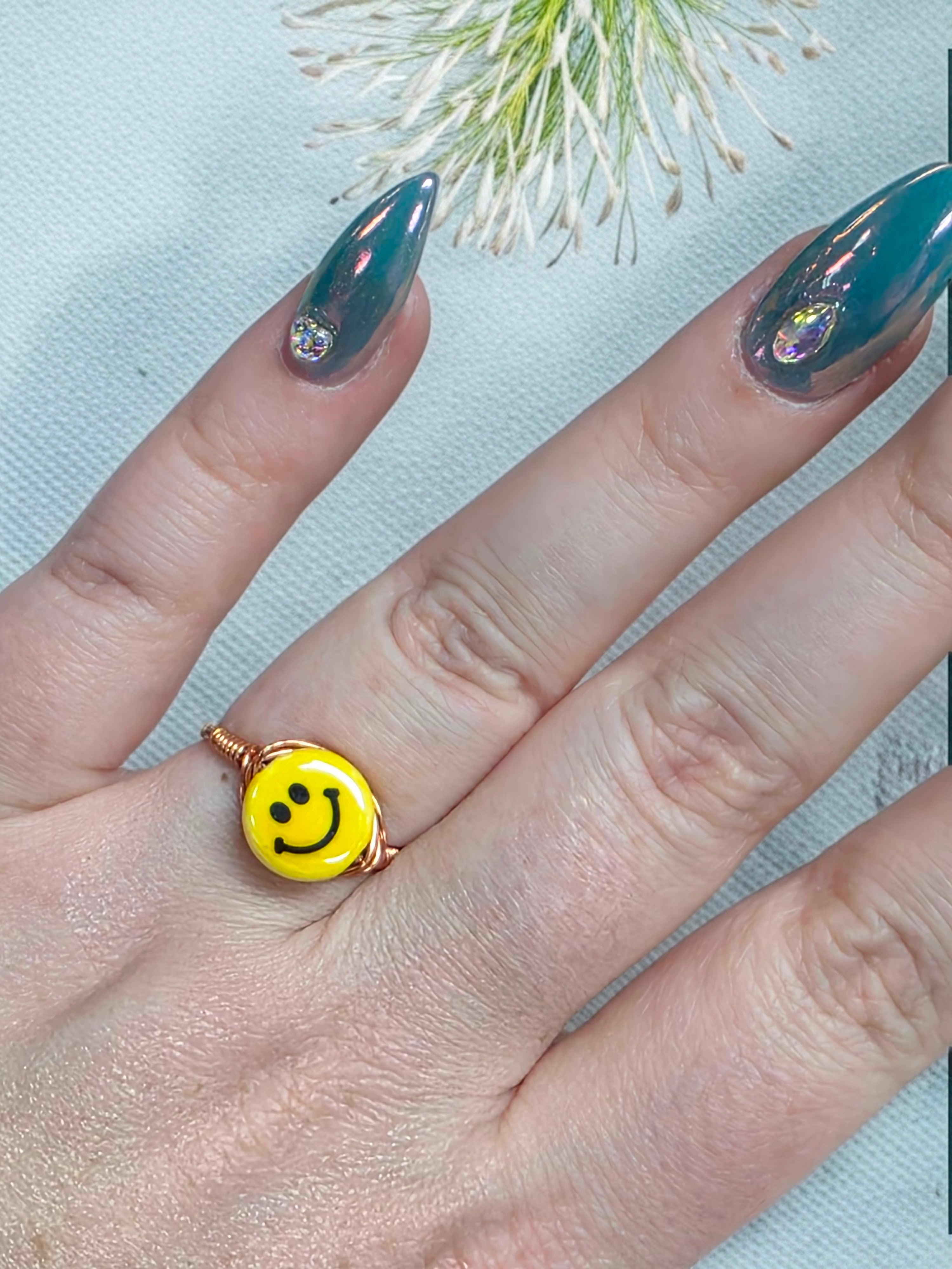 Wire Wrapped Smily Ring