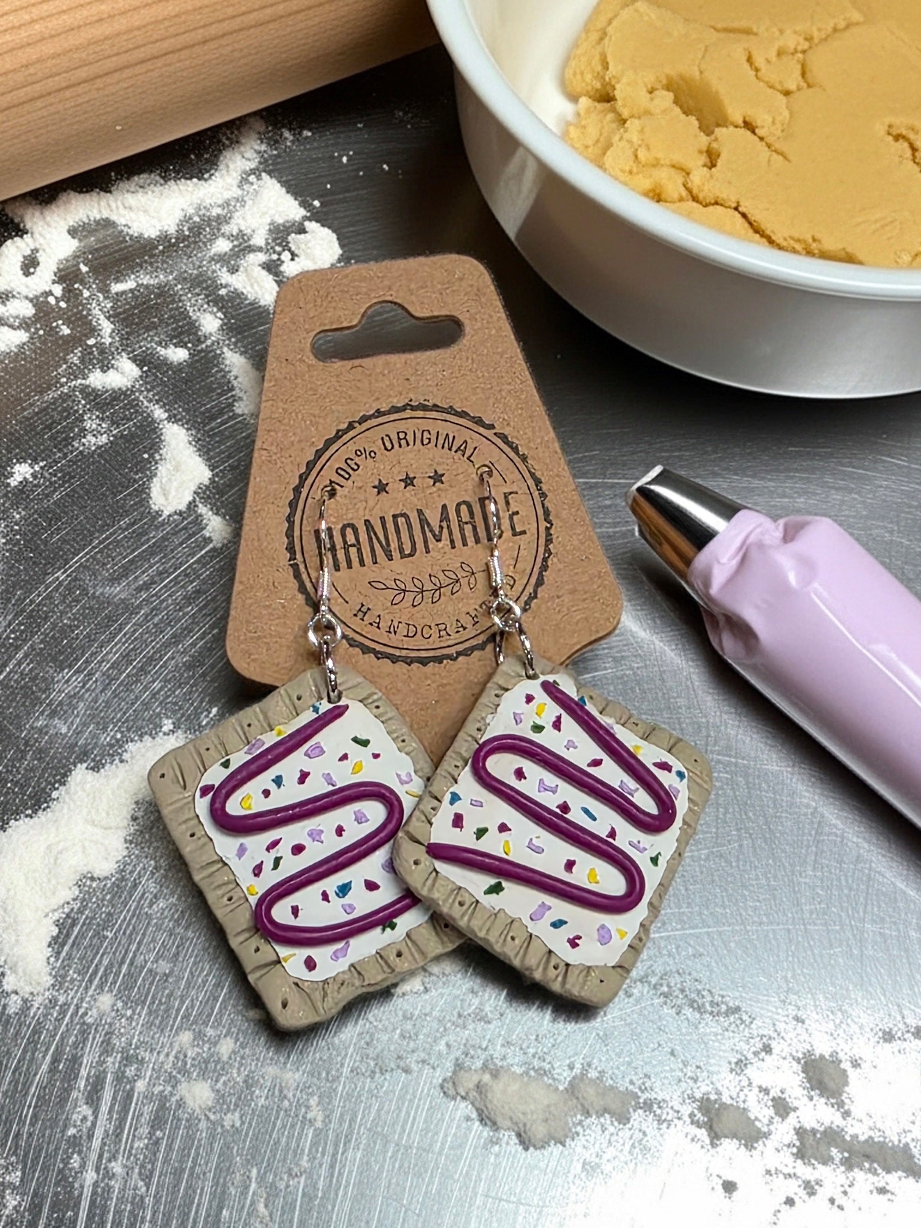 Clay PopTart Earrings
