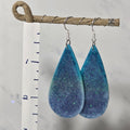 Blue-Green Glitter Drops