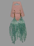 Beaded Fringe Earrings