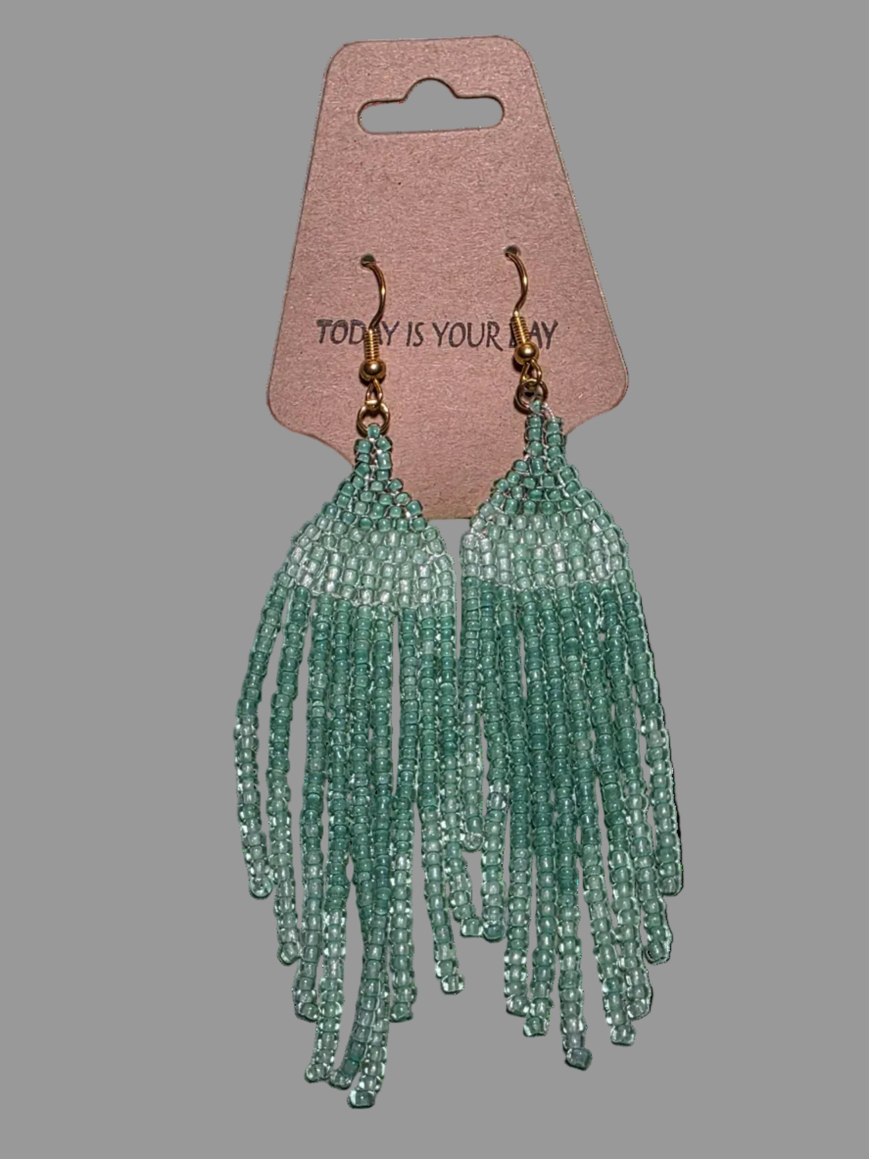 Beaded Fringe Earrings