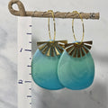 Sunny Skies Gold Hoops