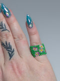 Floral Beaded Ring