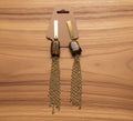 Tigers Eye Tassel Earrings