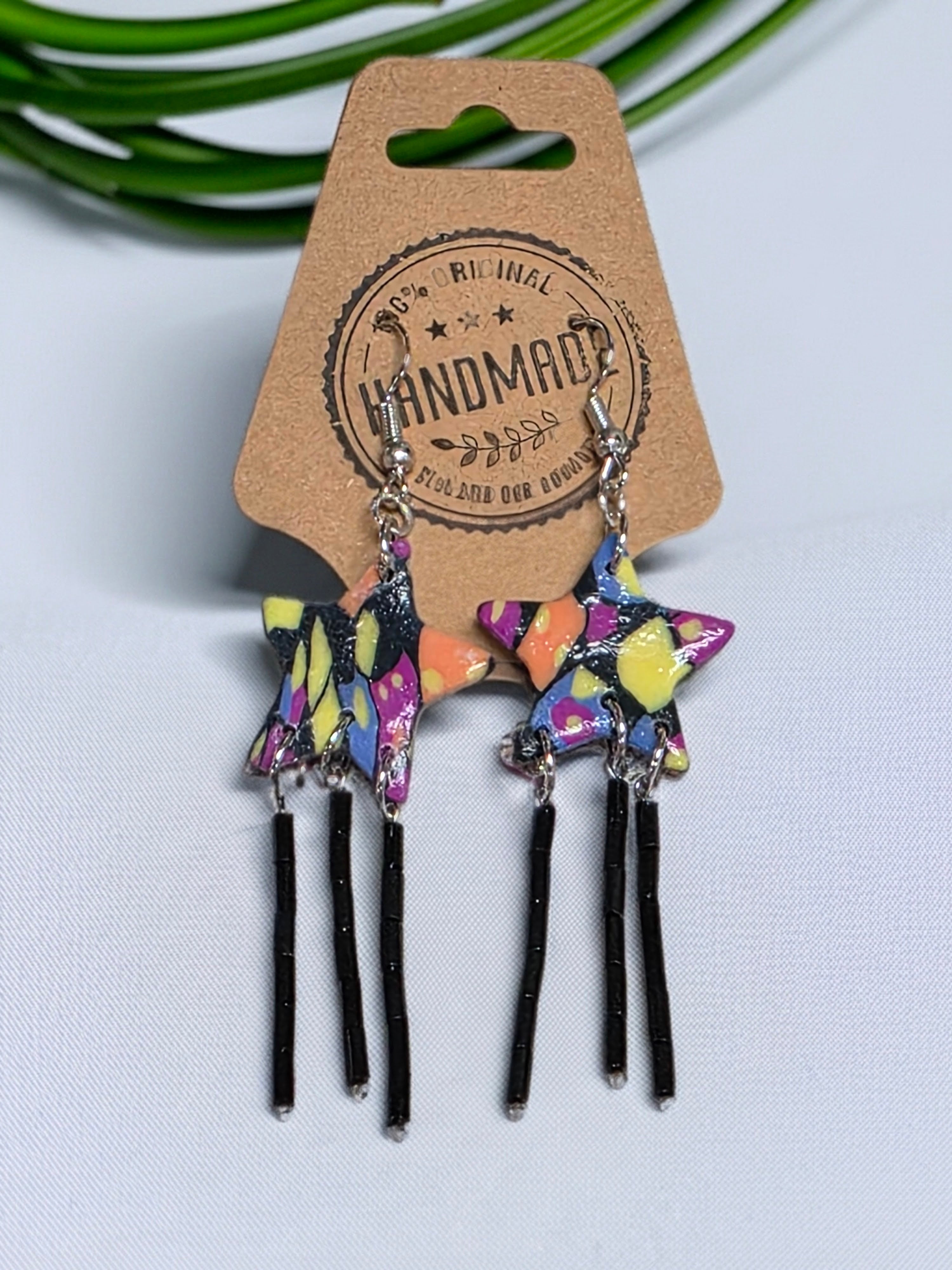 Abstract Shooting Star Earrings
