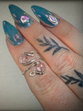 Pink Adjustable Midi Ring