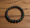 Rainbow Hematite Stretch Bracelet