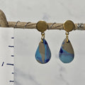 Mosaic Drops With Gold Studs